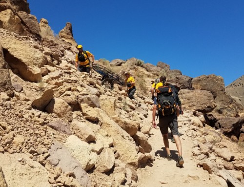 INJURED HIKER AT SMITH ROCK STATE PARK