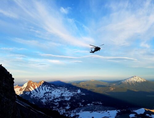 MAN RESCUED FROM SOUTH SISTER