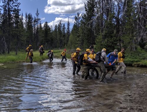 INJURED HORSE RIDER RESCUED AFTER RIDING ACCIDENT NEAR QUINN MEADOW HORSE CAMP