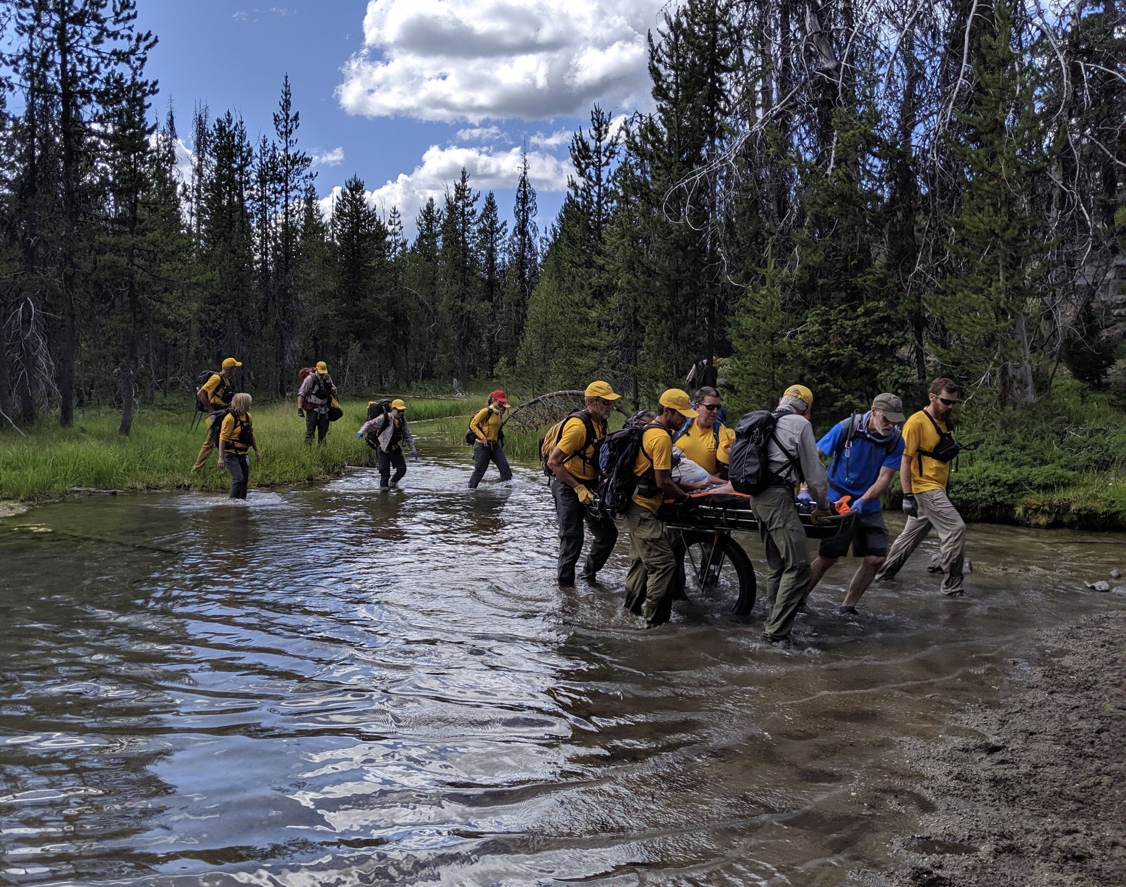 INJURED HORSE RIDER RESCUED