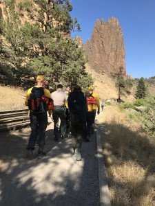 CLIMBER RESCUED AT SMITH ROCK