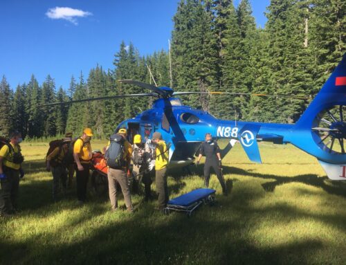 INJURED HORSEBACK RIDER RESCUED ON GREEN LAKES TRAIL