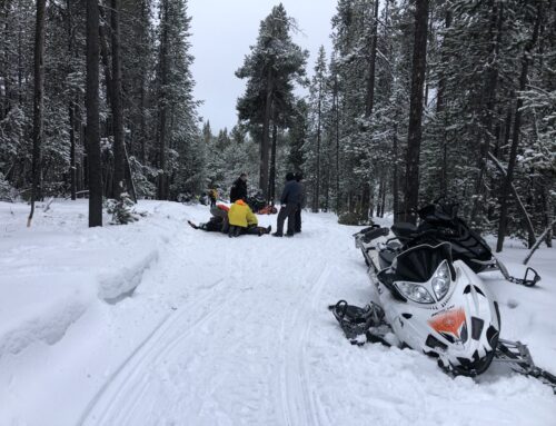 Injured Snowmobiler Rescued near Paulina Lake