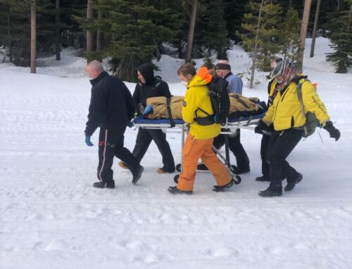DESCHUTES COUNTY SHERIFF’S OFFICE SEARCH AND RESCUE ASSIST INJURED SNOWMOBILER ON TRAIL 5 NEAR SPARKS LAKE